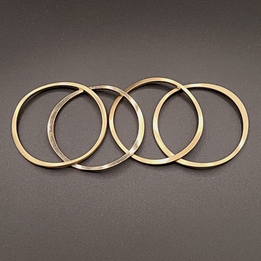 Fashion gold bangle set of 4 - Picture 3 of 3